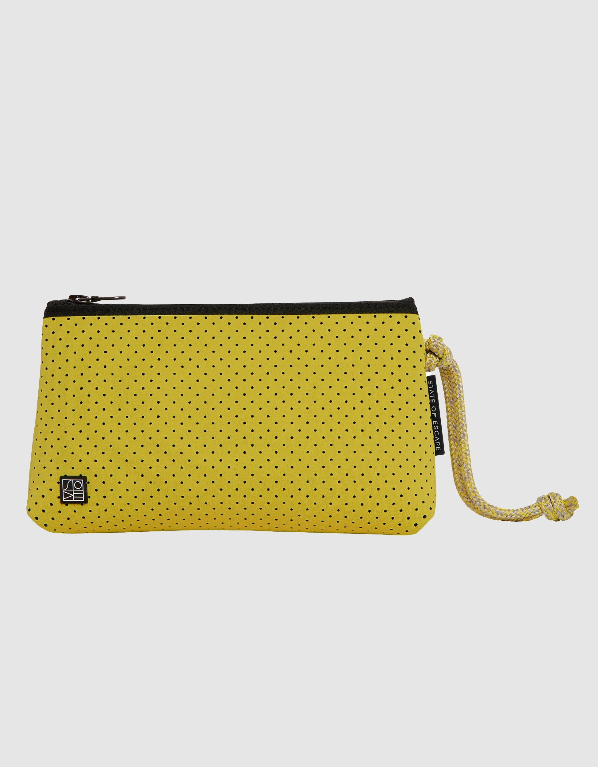 Everyday medium pouch in chartreuse