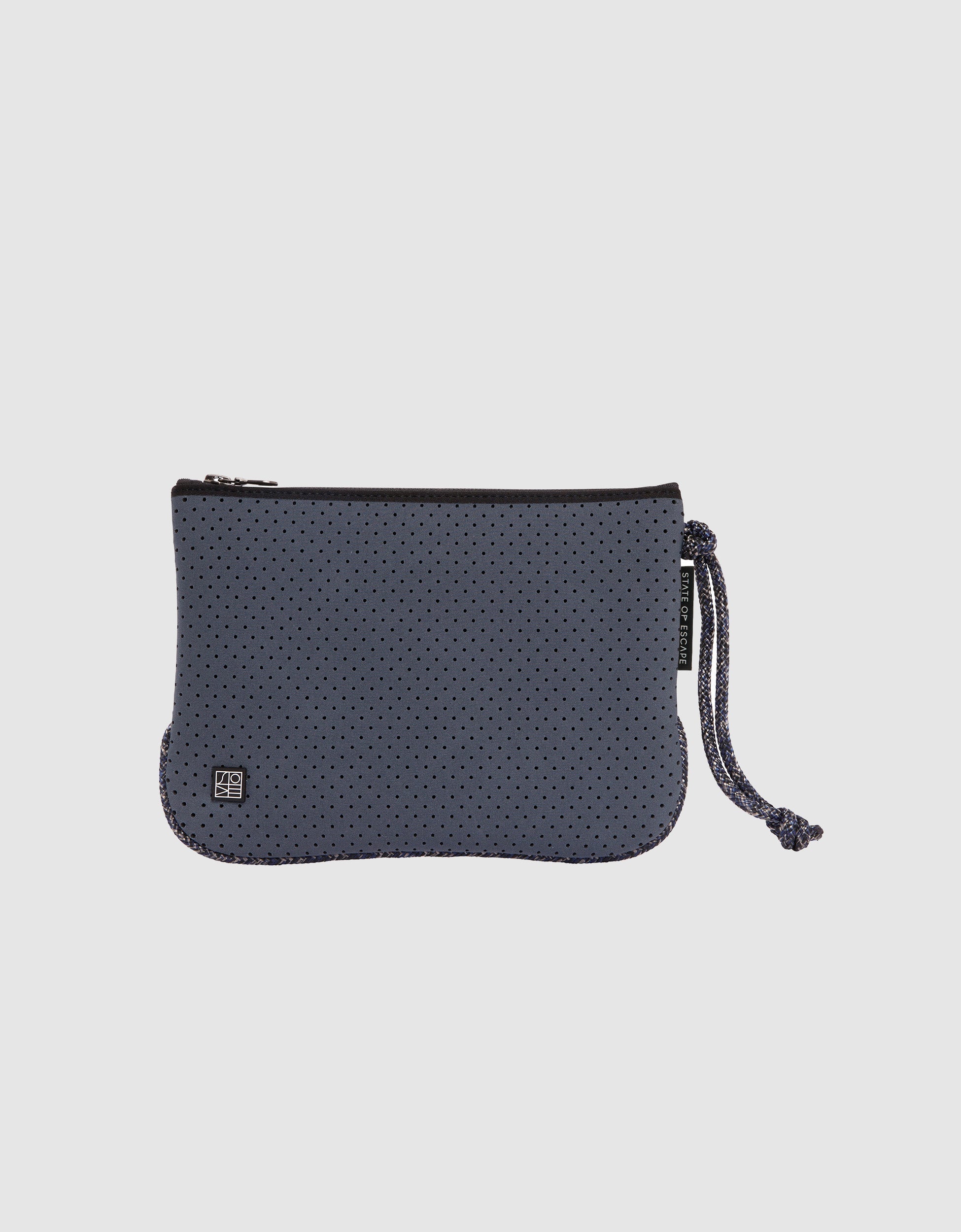 Everyday medium flat pouch in pewter