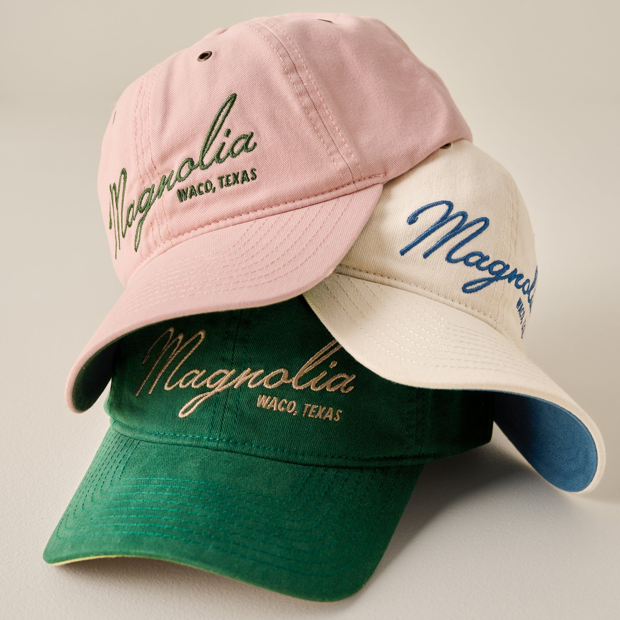 Magnolia Embroidered Script Blush Hat