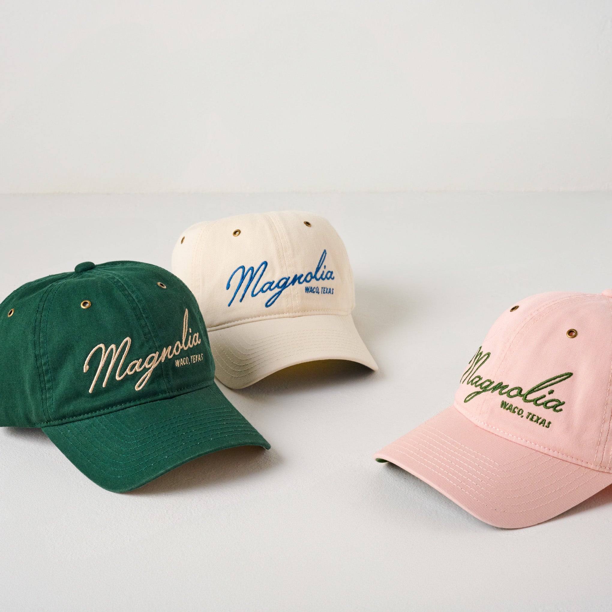 Magnolia Embroidered Script Blush Hat