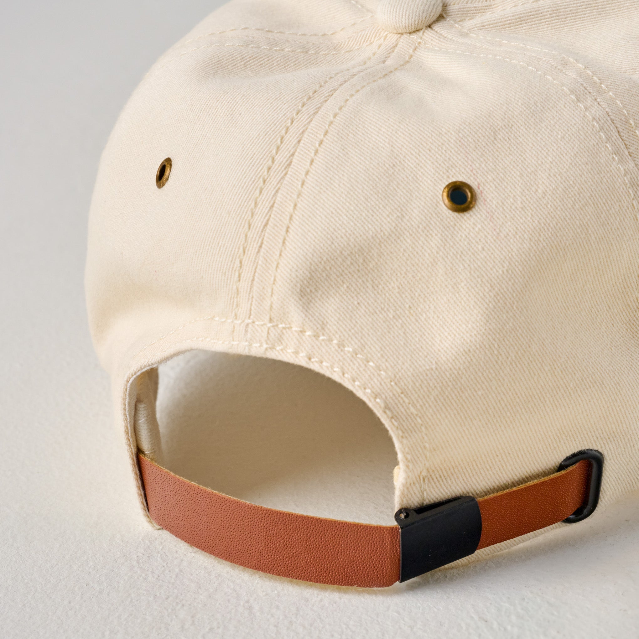 Magnolia Embroidered Script Cream Hat