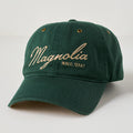 Magnolia Embroidered Script Hunter Green Hat