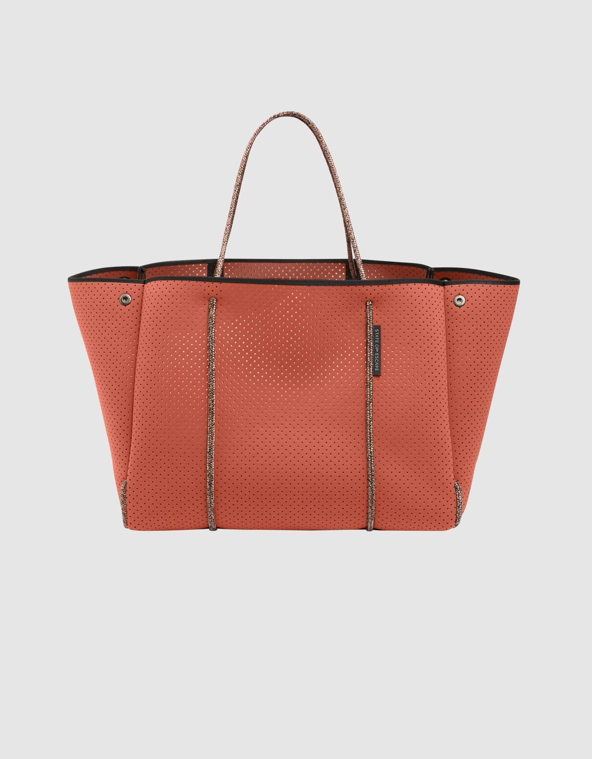 Escape tote in terracotta