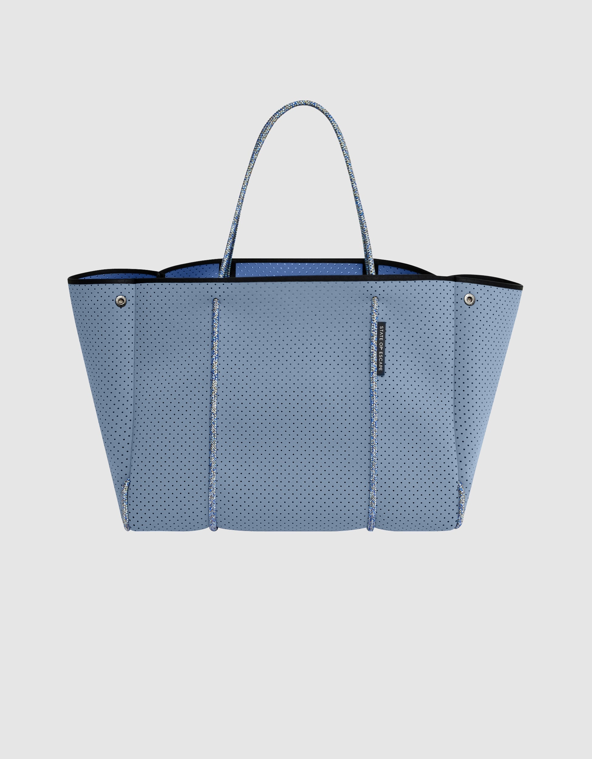 Escape tote in washed lapis / washed cornflower
