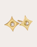 North Star 18K Gold Diamond Stud Earrings