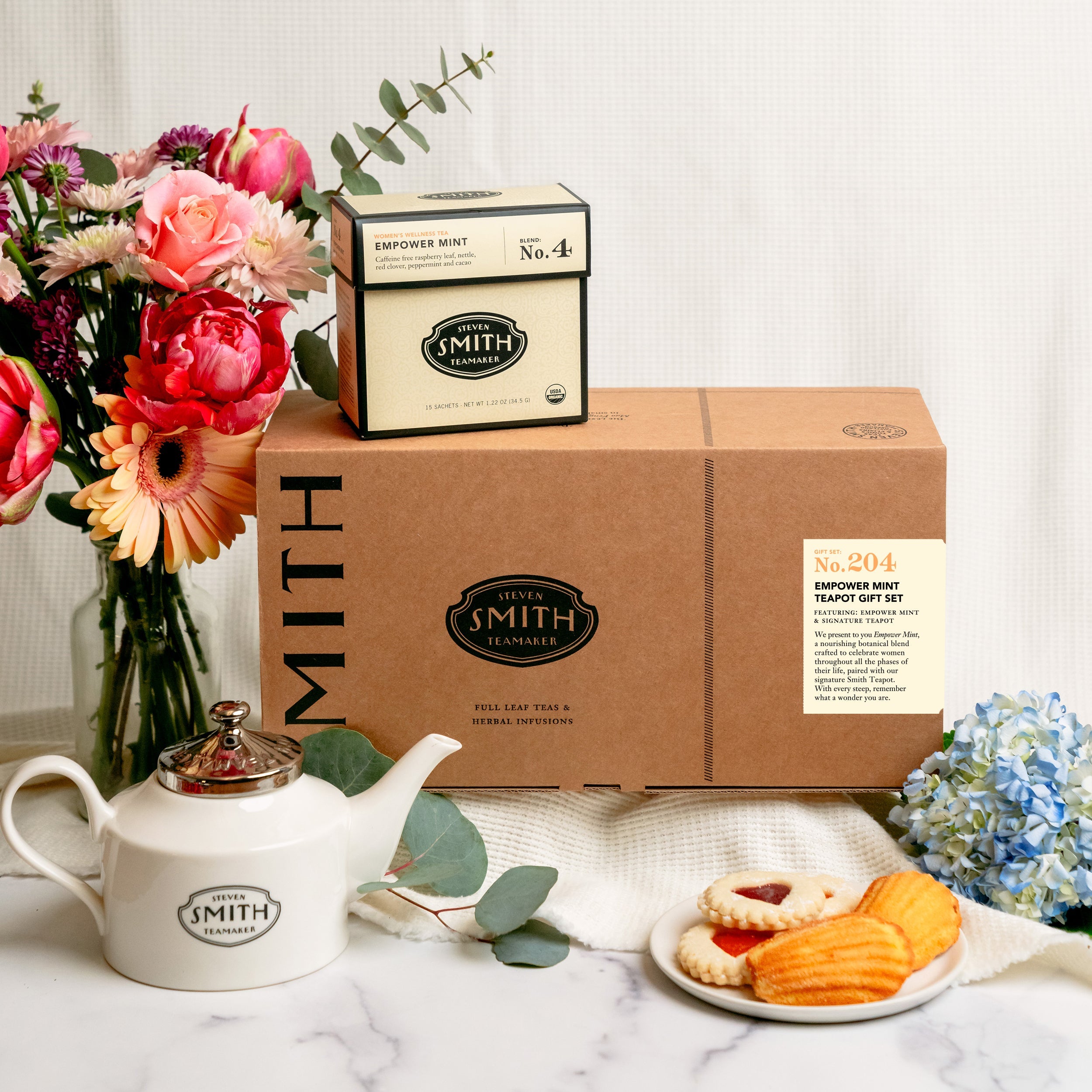 Empower Mint Teapot Gift Set