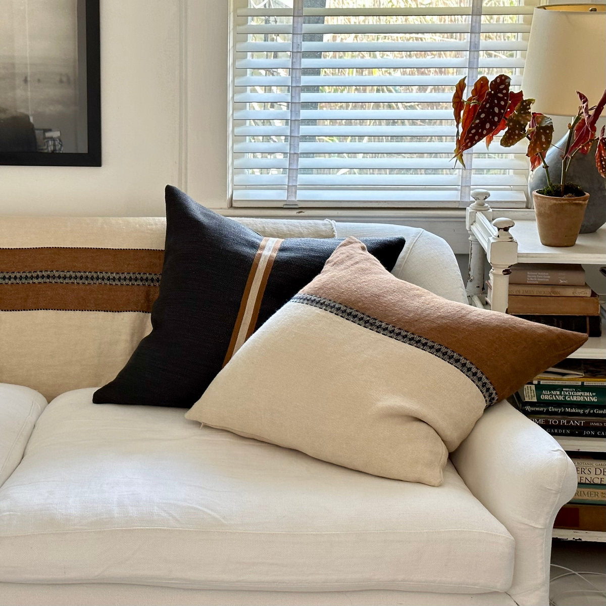 Jasper Pillow Cover, Black, 25" x 25"