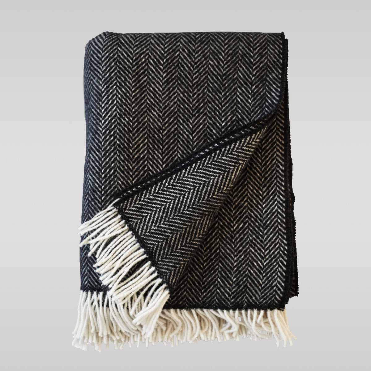 Herringbone Wool & Cashmere Throw