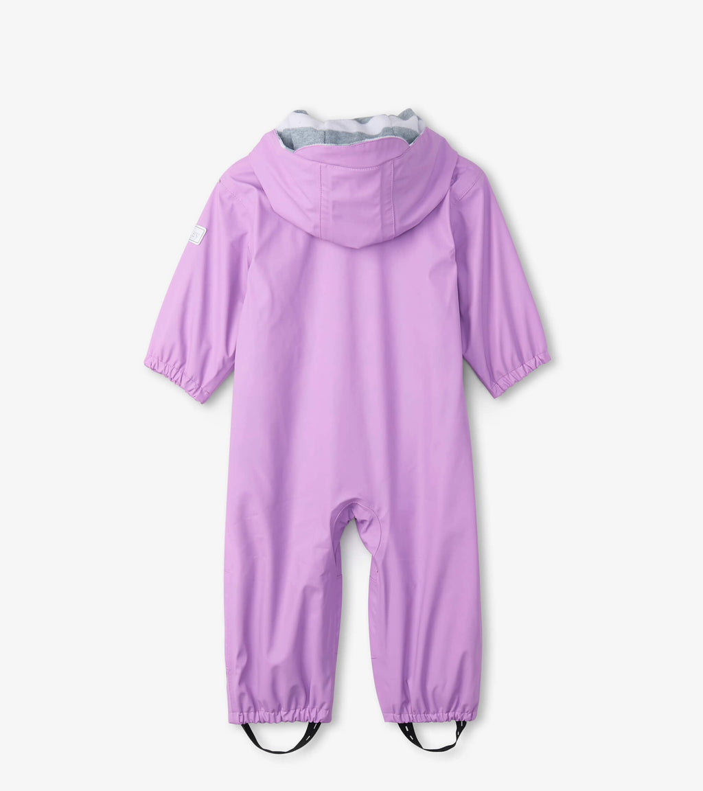 Baby Lilac Terry Lined Rain Suit