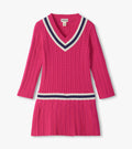 Girls Pink Yarrow Pleated Cable Dress