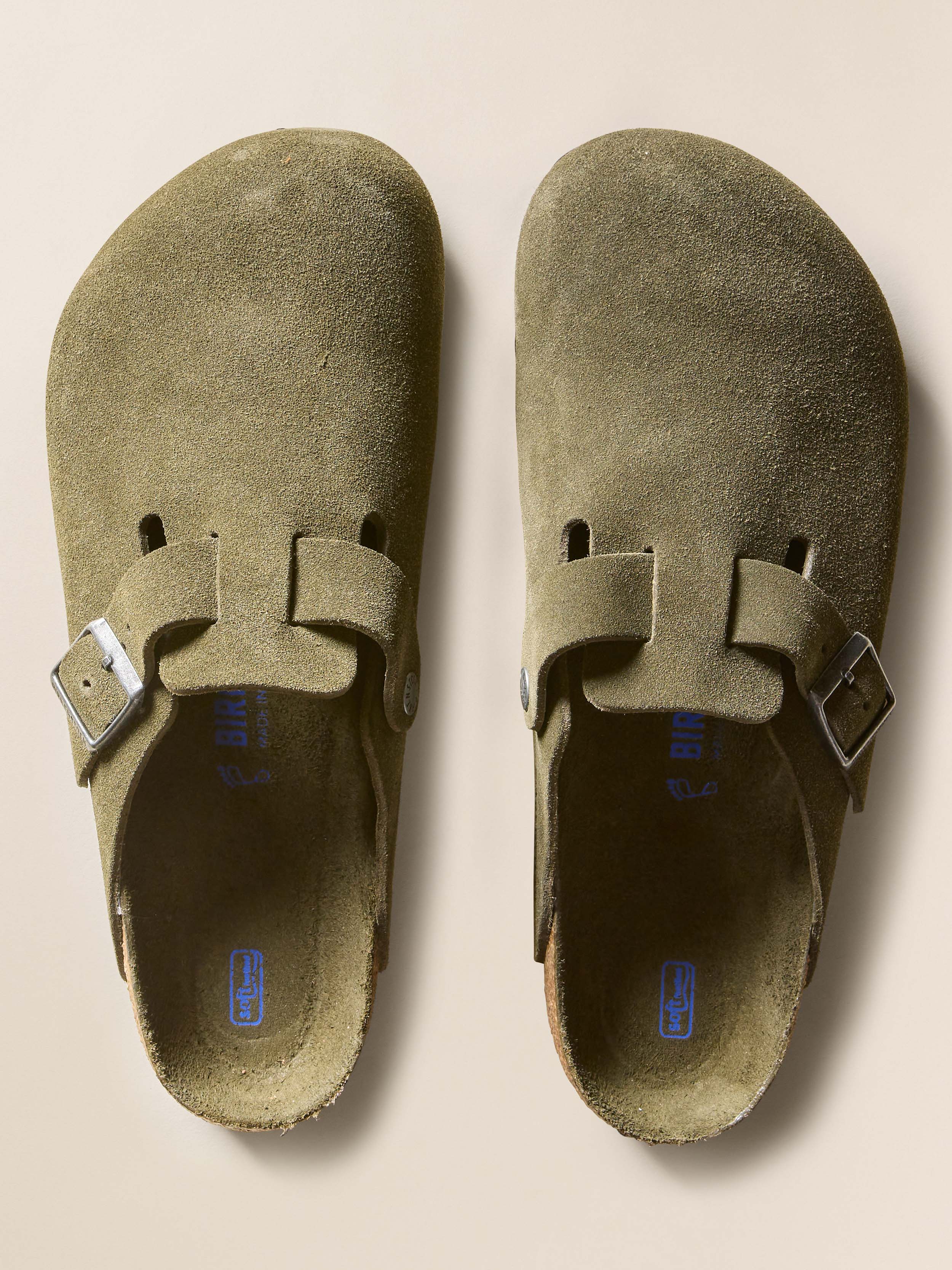 Birkenstock Men's Suede Boston - Thyme