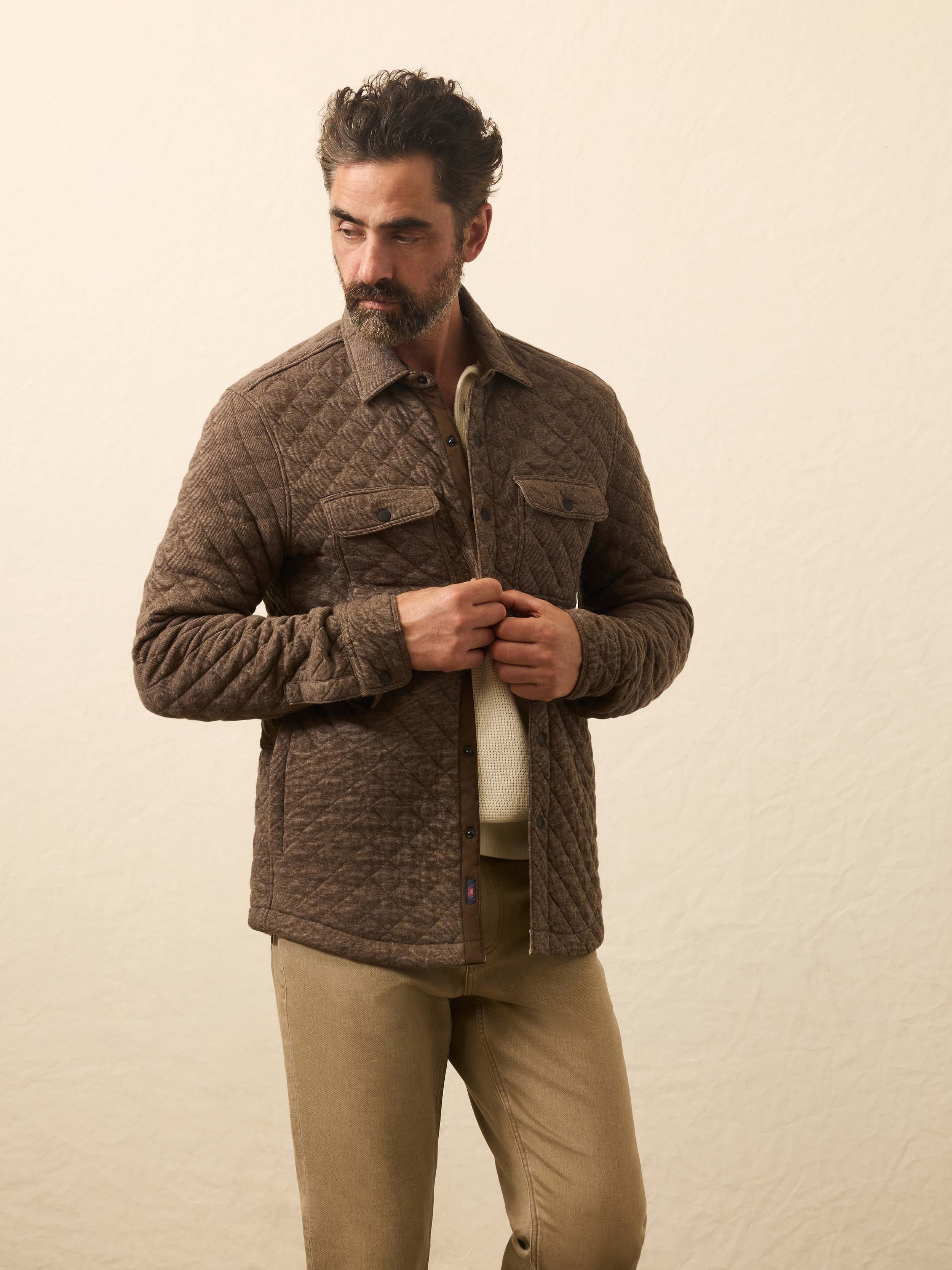 Epic Quilted Fleece CPO - Mountain Branch Heather
