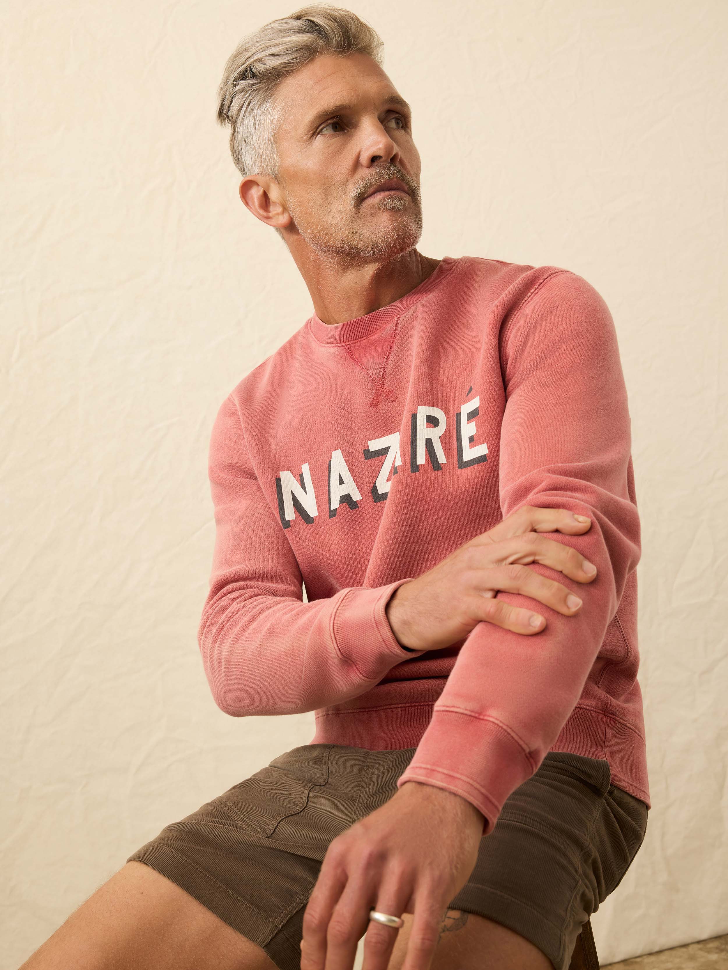 Winter Swell Crew Sweatshirt - Lighthouse Red
