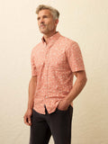 Short- Sleeve Breeze Shirt - Coral Beach Floral