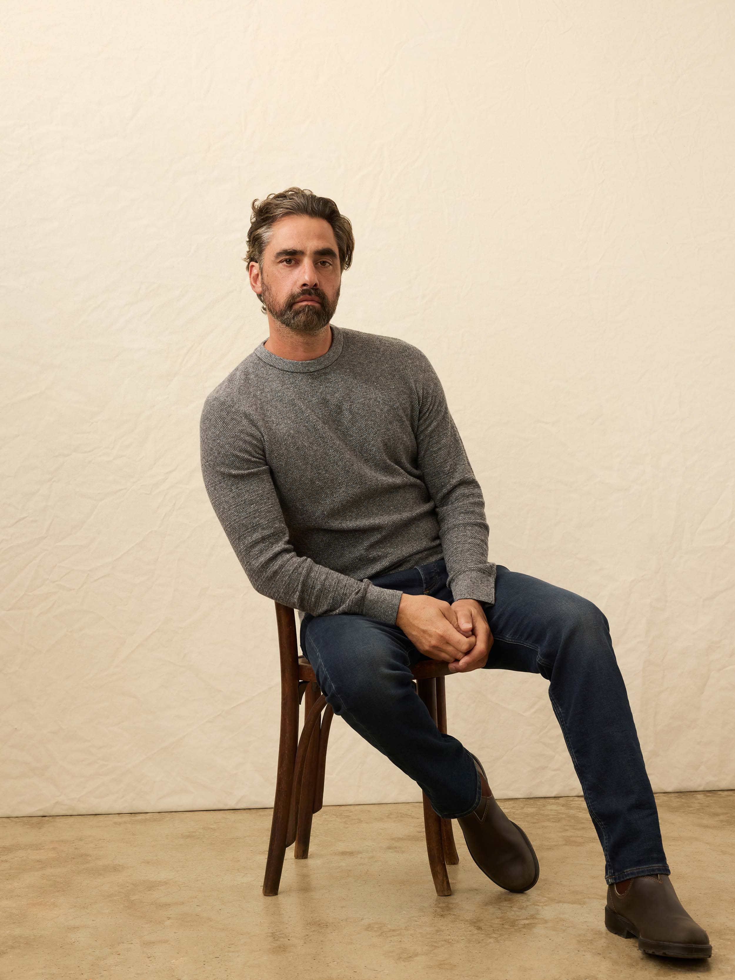 Jackson Crewneck Sweater - Dark Ash Feeder