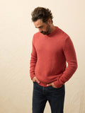Heirloom Cotton Crewneck Sweater - Eclipse Red