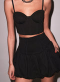 Cropped Terry Bustier
