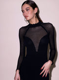 Scalloped Pointelle Knit Dress