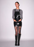 Leather Overall Dress