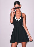 Collier Flared Corset Dress