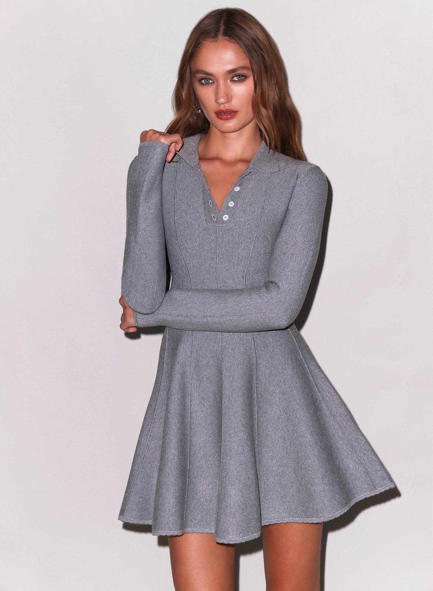 Henley Flared Corset Dress