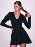 V-Neck Flared Corset Dress