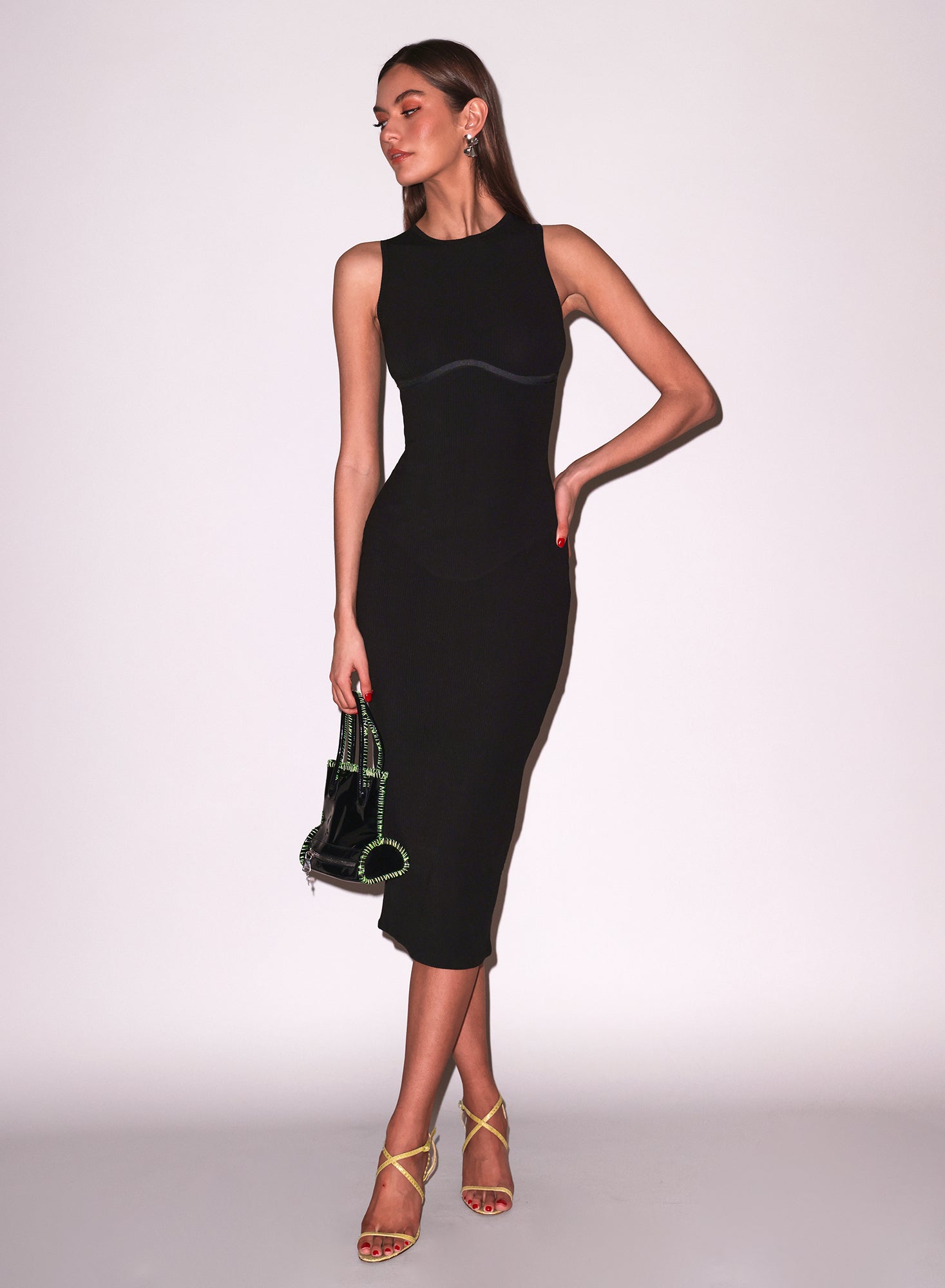 Hourglass Rib Midi Dress