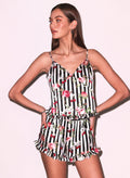 Cherry Rose Ruffle Cami