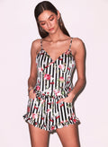 Cherry Rose Ruffle Short