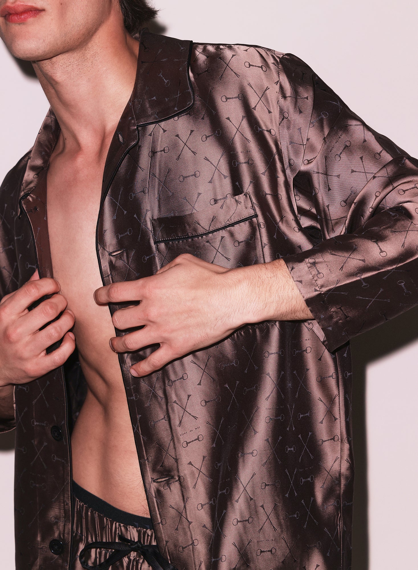 Men's Jacquard PJ Top