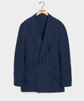 Italian Double-Breasted Knit Pique Sport Coat