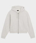 Relaxed Portuguese Terry Full-Zip Hoodie