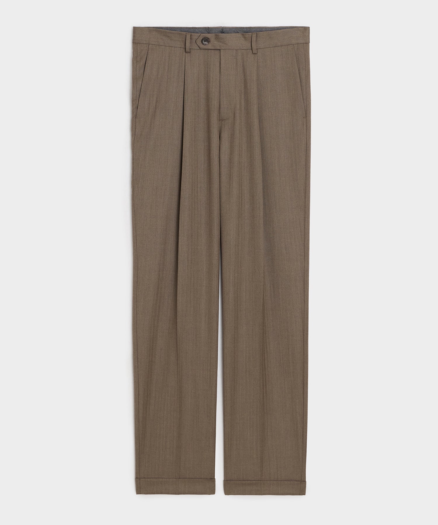 Italian Wool Herringbone Madison Trouser