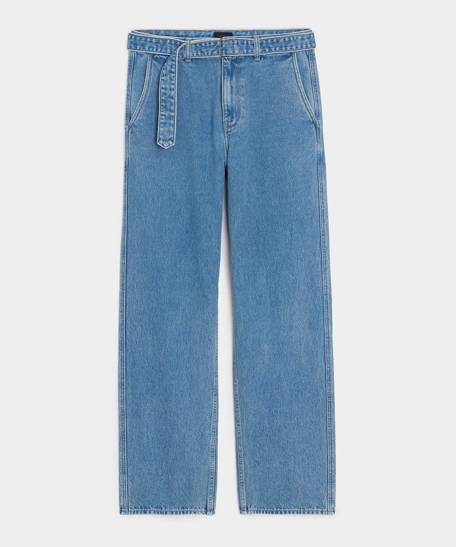 Belted Denim Trouser
