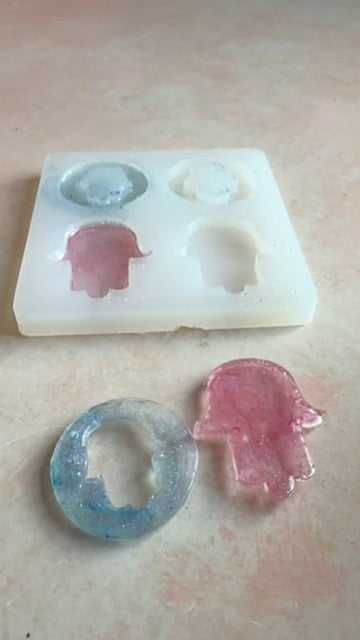 Hamsa Hand of Fatima Blessings Silicone mold