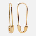 Solid Gold Safety Pin Earrings