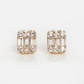 Solid Gold Art Deco Studs