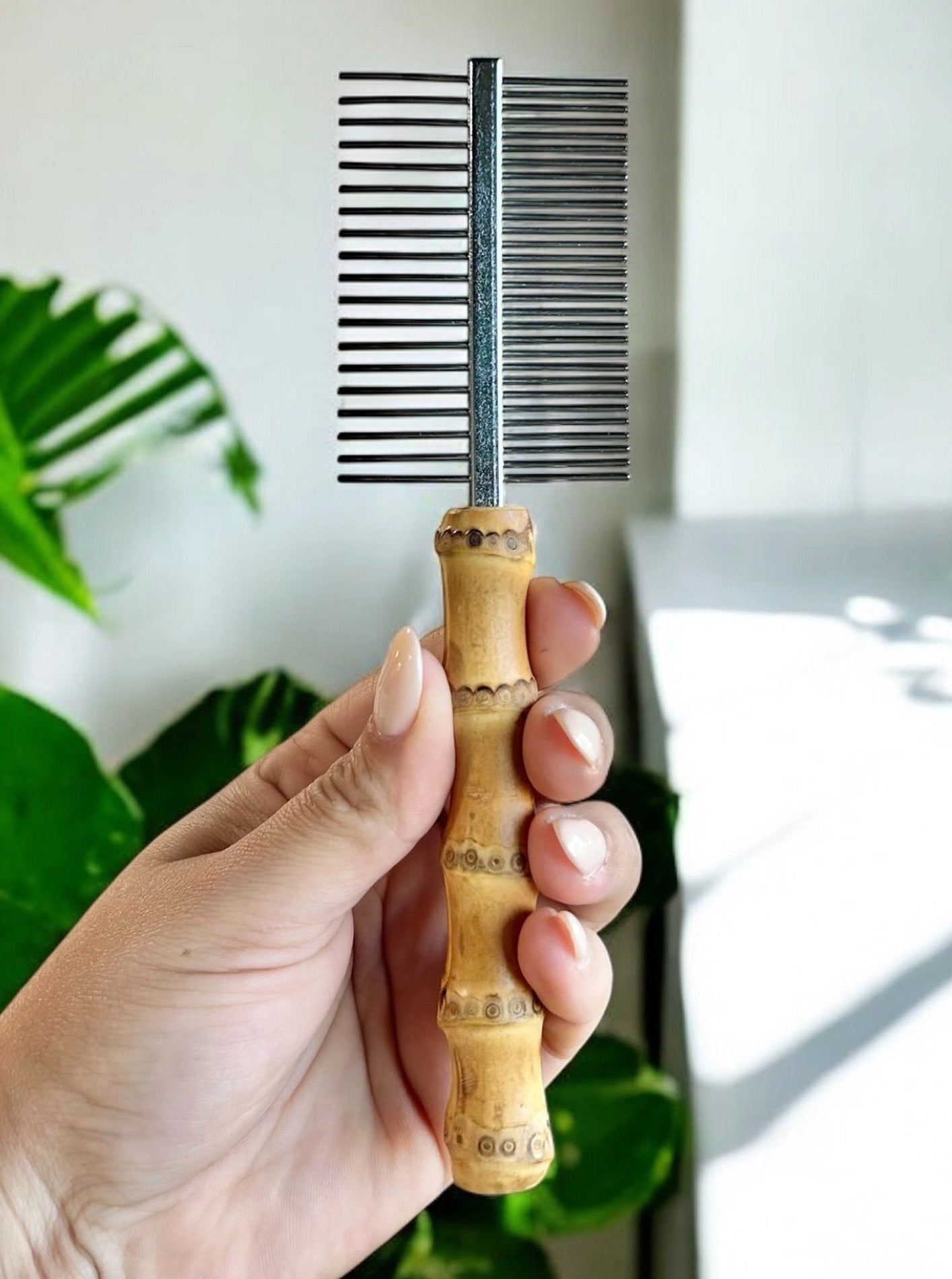 DOUBLE SIDED PET FLEA COMB