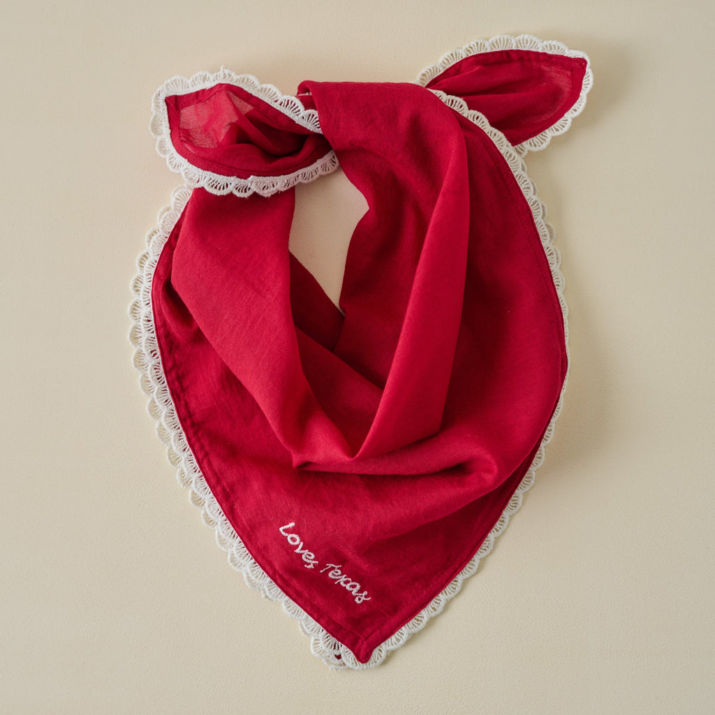 Love Texas Embroidered Bandana