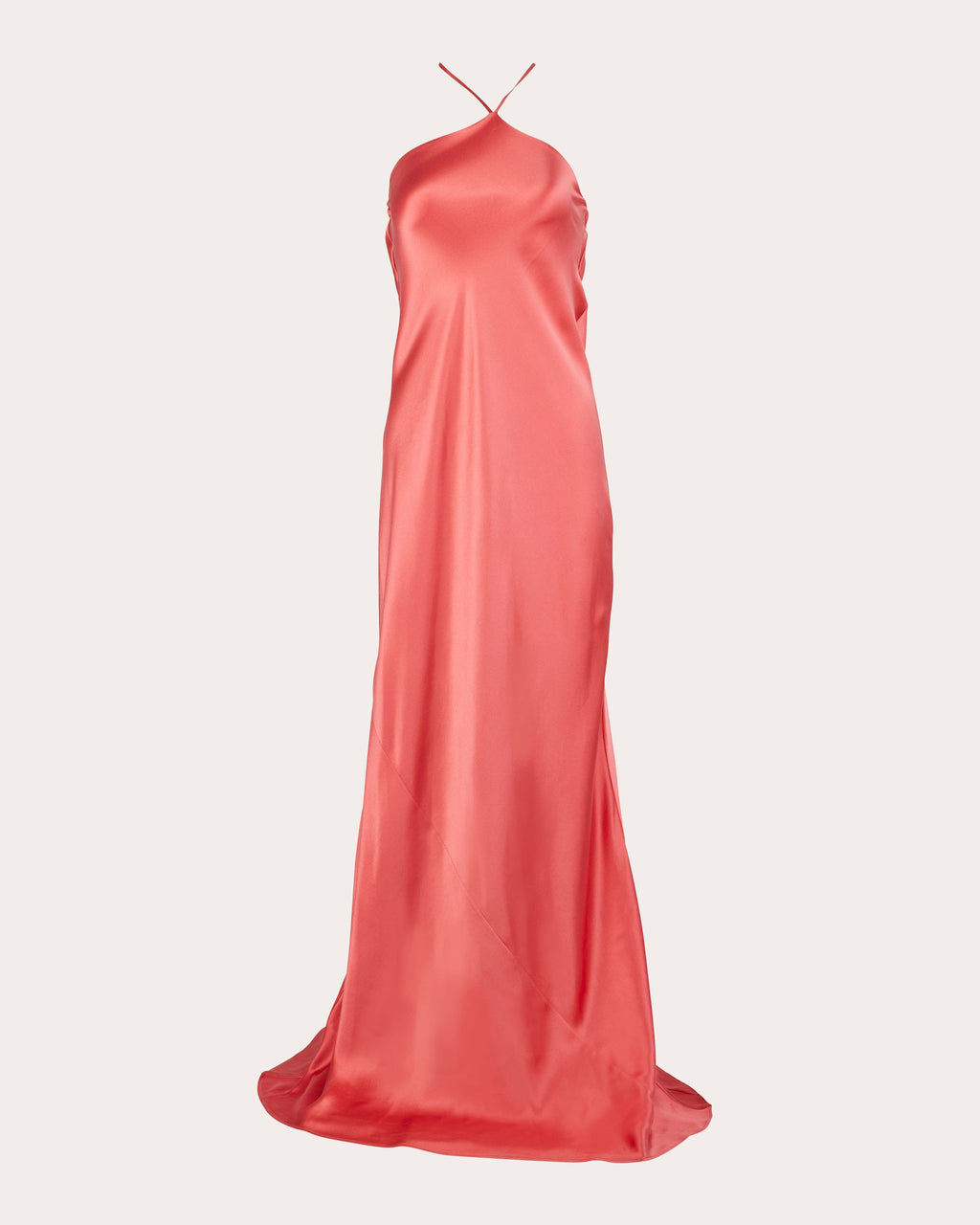 Oros Draped Silk Halterneck Gown