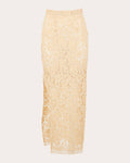 Miel Embroidered Lace Midi Skirt