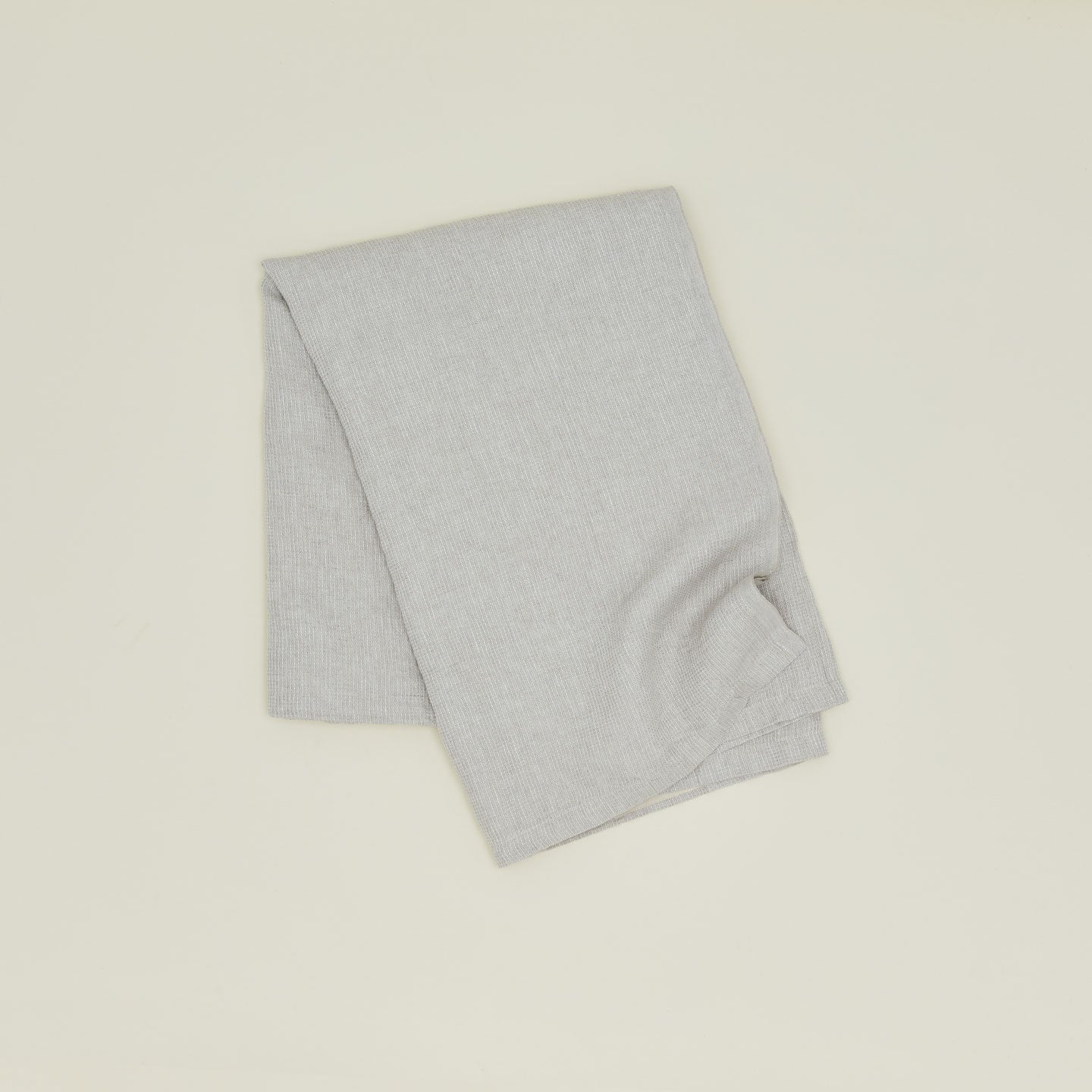 Washed Linen Waffle Throw Blanket - Natural