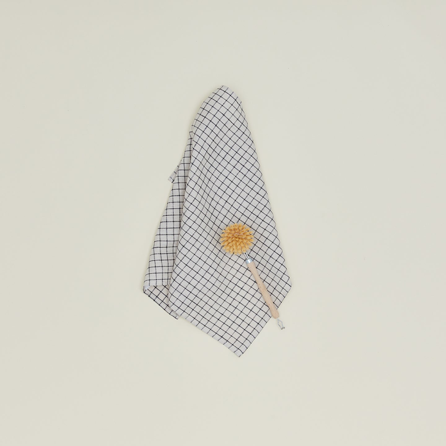 Linen Kitchen Towel - Checked