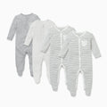 Front Opening Sleepsuit 4 Pack