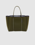 Flying Solo tote in khaki / grey (dual tone)