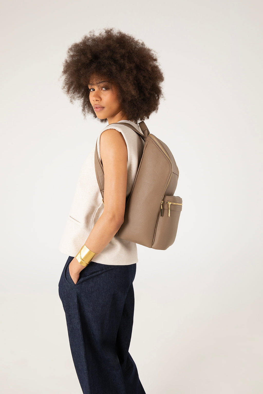 REMI Vegan Backpack - Grain