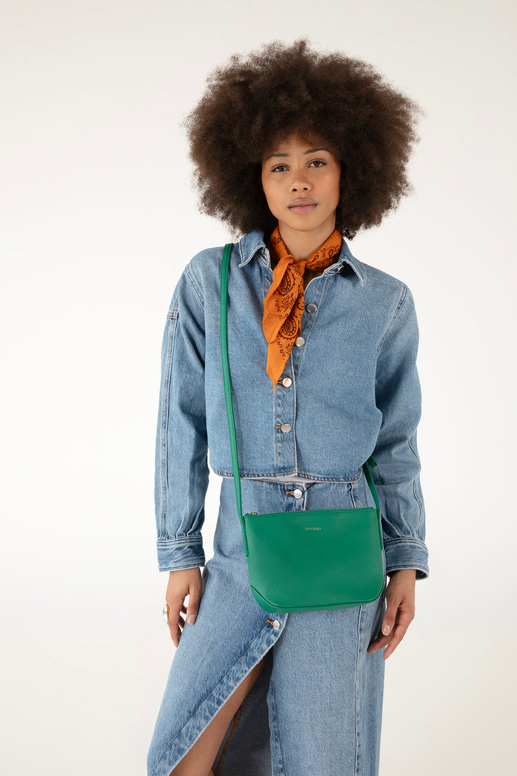 SAM Vegan Crossbody Bag - Grain