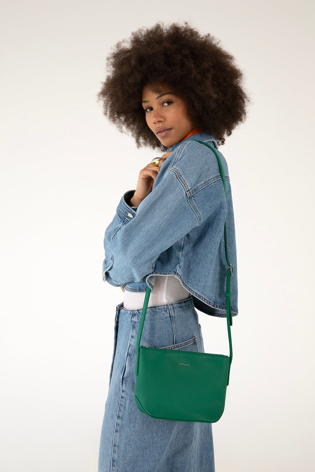 SAM Vegan Crossbody Bag - Grain