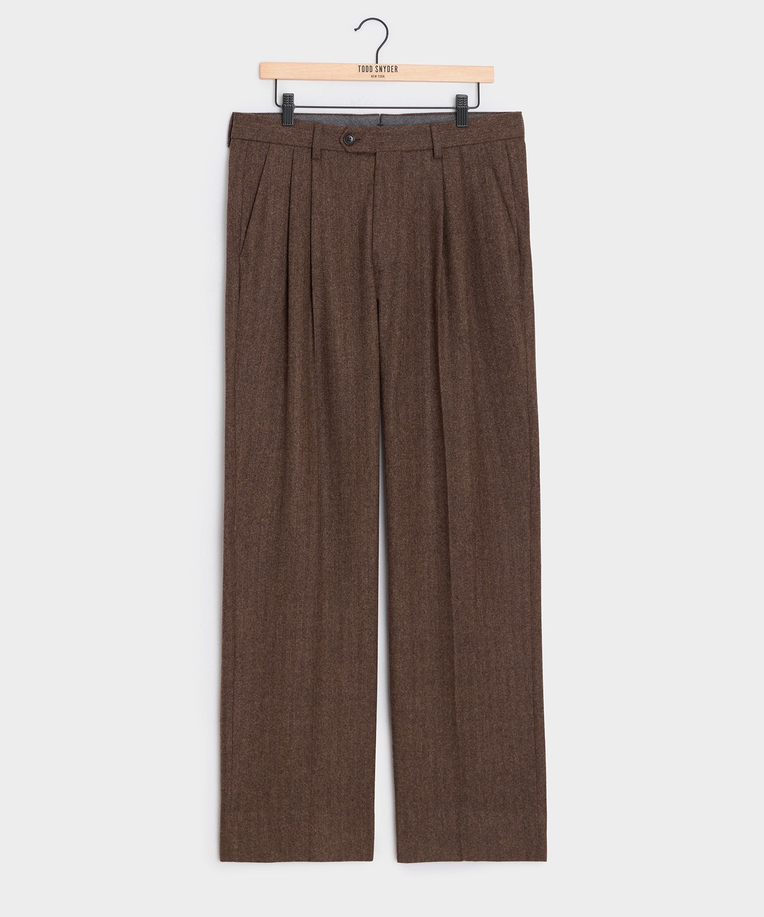 Italian Flannel Herringbone Wythe Trouser