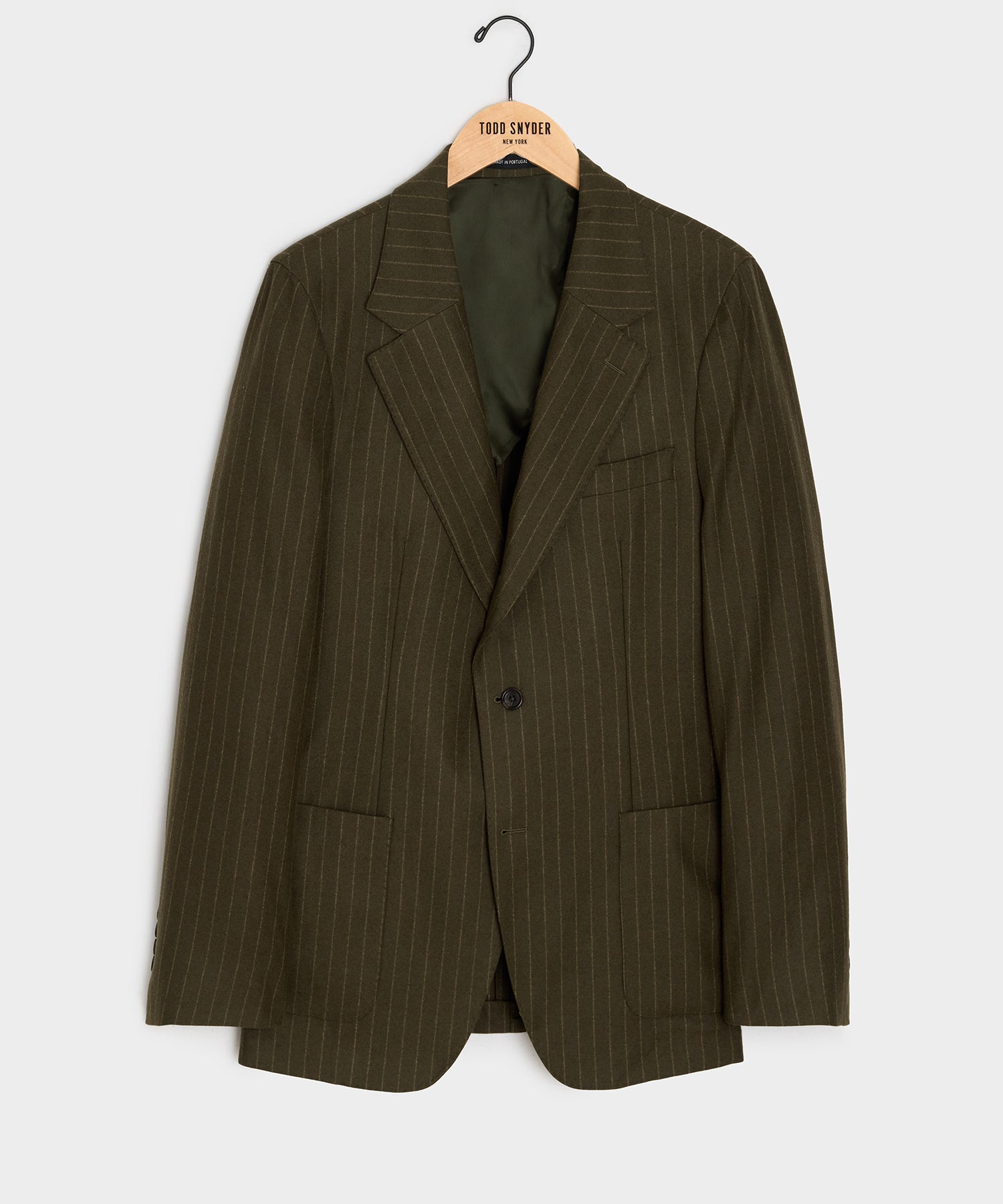 Italian Flannel Pinstripe Madison Jacket